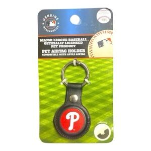 MLB Black & Red Pet Airtag Holder